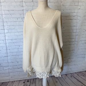 Urban Outfitters Bulky White Knit Sweater